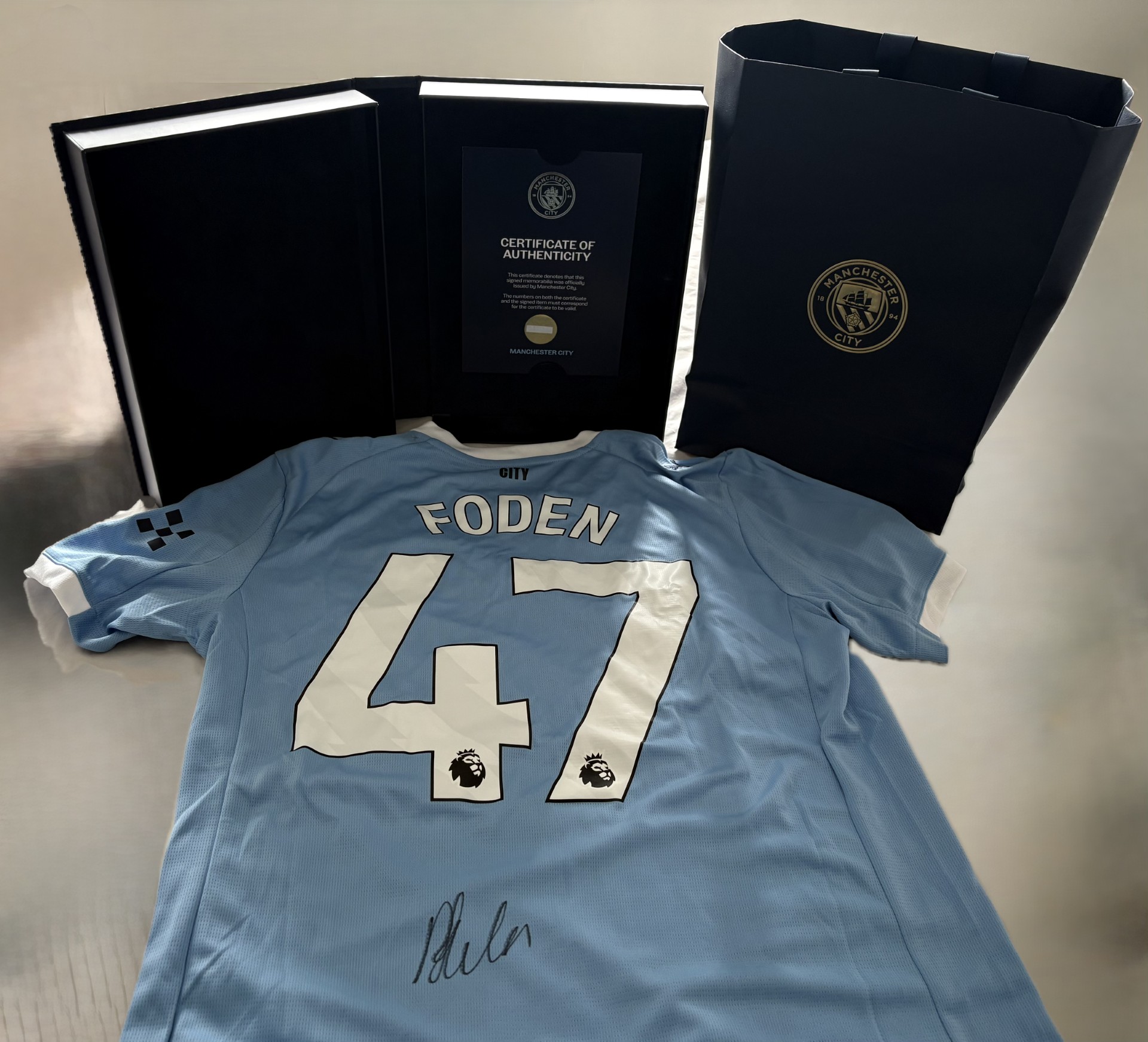 Phil Foden — Signed Manchester City Shirt